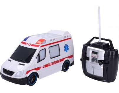 Wiky Auto RC Sanitka plast 20 cm 27 MHz na baterie se světlem