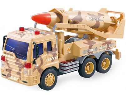 Auto vojenské se zvuky s raketou