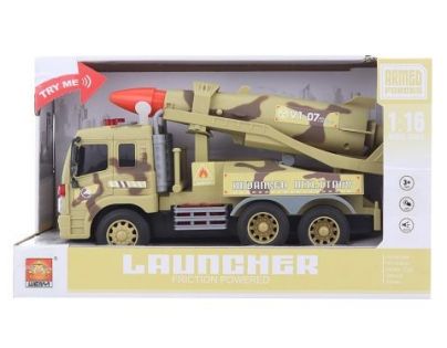 Auto vojenské se zvuky s raketou