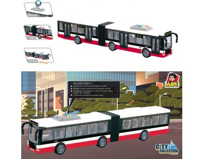Autobus na setrvačník mluví česky hlásí zastávky CZ design