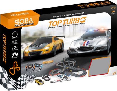 Autodráha 790 cm se dvěma auty na baterie - Poškozený obal