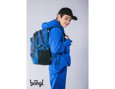 Baagl Školní batoh Skate Steel