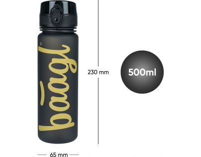 Baagl Tritanová láhev na pití Logo Gold 500 ml