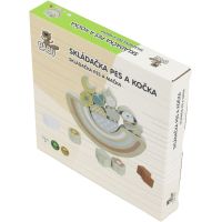 BABU - Balanční dřevěná hra PES a KOČKA 4