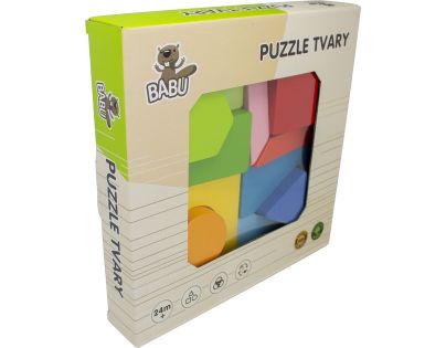BABU - Dřevěné geometrické puzzle
