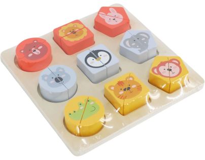 BABU - Dřevěné puzzle SAFARI pro nejmenší