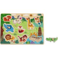 BABU - Dřevěné vkládací puzzle SAFARI