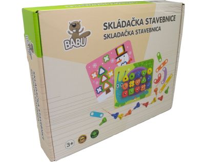 BABU - Logická dřevěná stavebnice DUHA