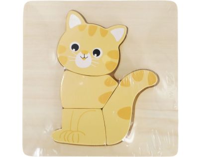 BABU - Ručně vyráběné puzzle - Kočička