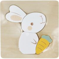 BABU - Ručně vyráběné puzzle - Králíček 2