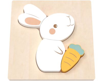 BABU - Ručně vyráběné puzzle - Králíček