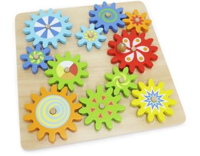 Babu Dřevěná hra s ozubenými kolečky