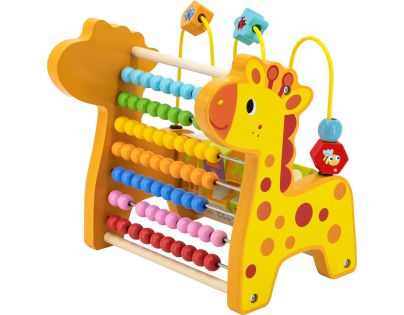 Babu Dřevěné počítadlo pro děti žirafa