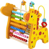 Babu Dřevěné počítadlo pro děti žirafa