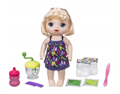 Baby Alive Blonďatá panenka s mixérem
