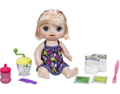 Baby Alive Blonďatá panenka s mixérem