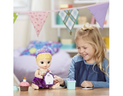 Baby Alive Narozeninová blonďatá panenka
