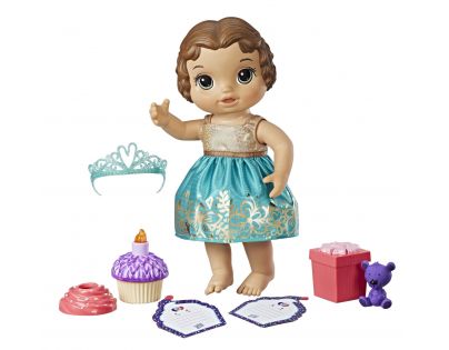 Baby Alive Narozeninová tmavovlasá panenka