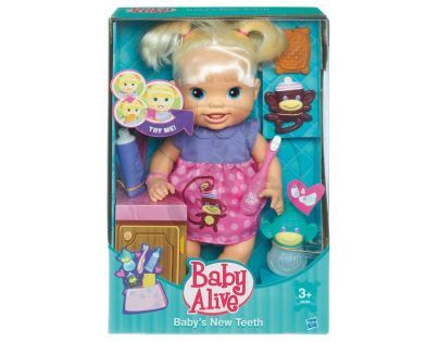 Hasbro 28385 - Baby Alive Panenka s rostoucími zoubky