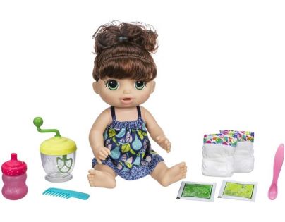 Baby Alive Tmavovlasá panenka s mixérem