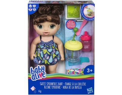 Baby Alive Tmavovlasá panenka s mixérem