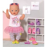 Baby Born Dva páry bot - Boty s tkaničkou a fialové baleríny 2
