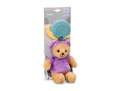 BABY born for babies Medvídek Teddy borůvka 18 cm