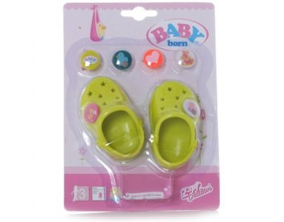 Baby Born Gumové sandálky - Žlutozelená