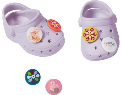 Baby Born Gumové sandály - Fialová světlá