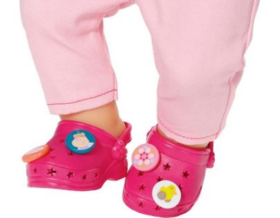 Baby Born Gumové sandály - Růžová tmavá