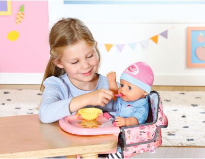 Baby Born Jídelní židlička s uchycením na stůl růžovošedá