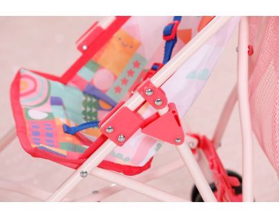 BABY born Kočárek hole se síťkou - růžový