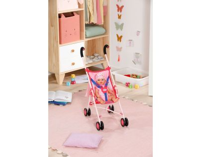 BABY born Kočárek hole se síťkou - růžový