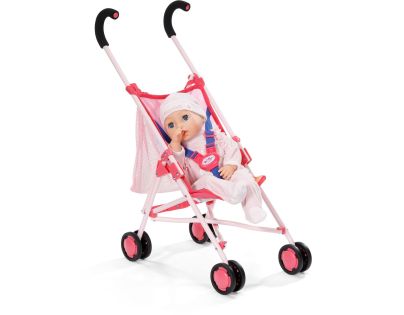 BABY born Kočárek hole se síťkou - růžový