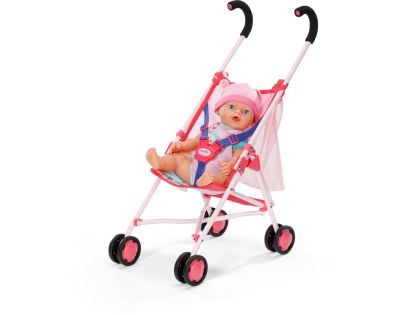BABY born Kočárek hole se síťkou - růžový
