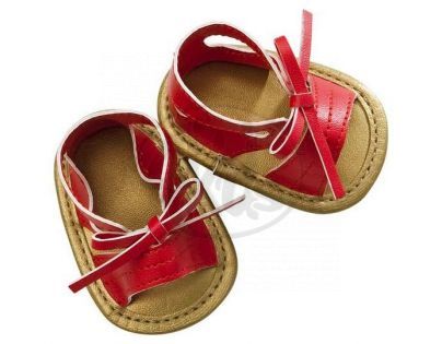 Baby born Módní botičky - sandály červené s mašlí