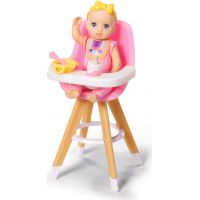Baby Born Minis Sada s jídelní židličkou a panenkou 2
