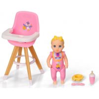 Baby Born Minis Sada s jídelní židličkou a panenkou 3