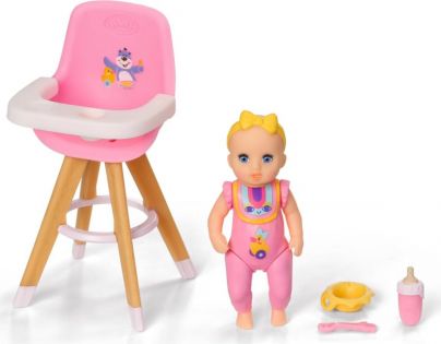 Baby Born Minis Sada s jídelní židličkou a panenkou