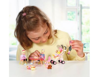 Baby Born Minis Sada s lehátkem, slunečníkem a panenkou