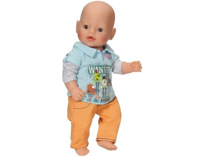 Baby Born Oblečení na chlapečka - Oranžové kalhoty