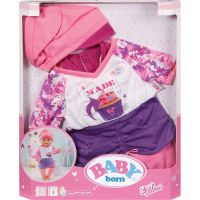 Baby Born Oblečení s čepičkou - Fialová sukně 3