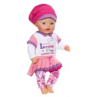 Baby Born Oblečení s čepičkou - Růžová sukně 2