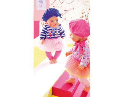 Baby Born Oblečení Šatičky s čepičkou Pruhované