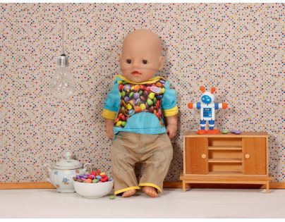 Baby Born Oblečení pro chlapečka 821411 - Lentilky