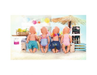 Zapf Creation Baby Born Plavky jednodílné Pruhované s králíčkem