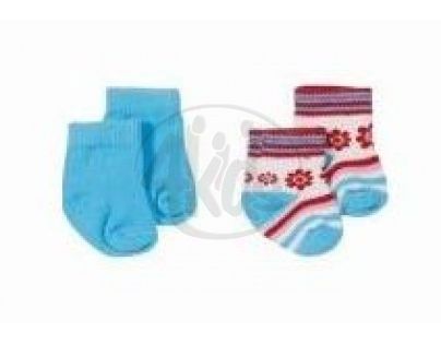 BABY born 816394 - Ponožky 2 páry - červené kytičky