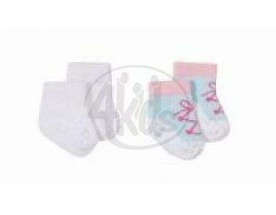 BABY born 816394 - Ponožky 2 páry - červené kytičky