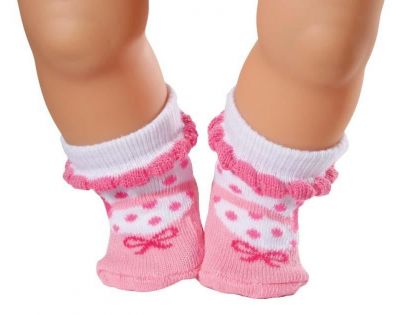 Baby Born Ponožky 2 páry - Růžové, střevíčky