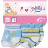 Baby Born Ponožky 2 páry Modré s proužky a modré s tkaničkami 2
